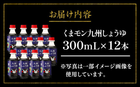 くまモン九州しょうゆ 300ml×12 合計3.6L 醤油【株式会社山内本店】[BHAE030]