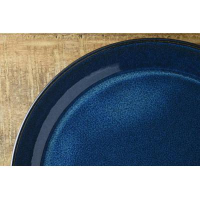 ふるさと納税 瑞浪市 【美濃焼】北欧ブルー 27cmプレート 1点 35190290 |  | 02