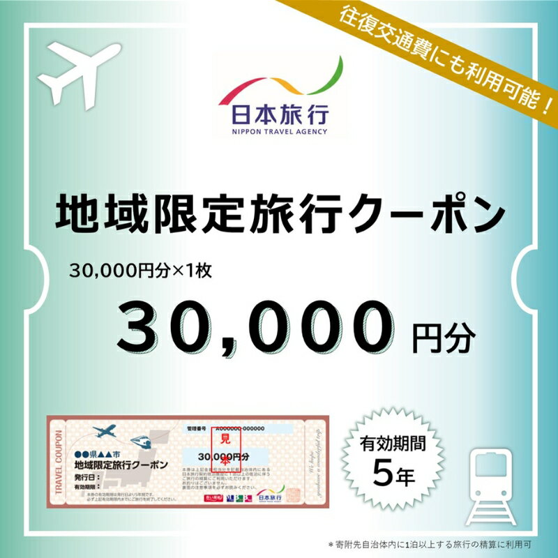 【ふるさと納税】 三重県伊賀市 日本旅行 地域限定旅行クーポン30,000円分 / チケット 旅行 宿泊券 ホテル 観光 旅行 旅行券 交通費 体験 宿泊 夏休み 冬休み 家族旅行 ひとり カップル 夫婦 親子 トラベルクーポン 伊賀旅行 伊賀上野 【nhrk0001】