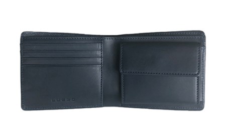 LUEGO Alabasta アラバスタ 二つ折り財布 小銭入れ付き （ネイビー） F2Y-3267