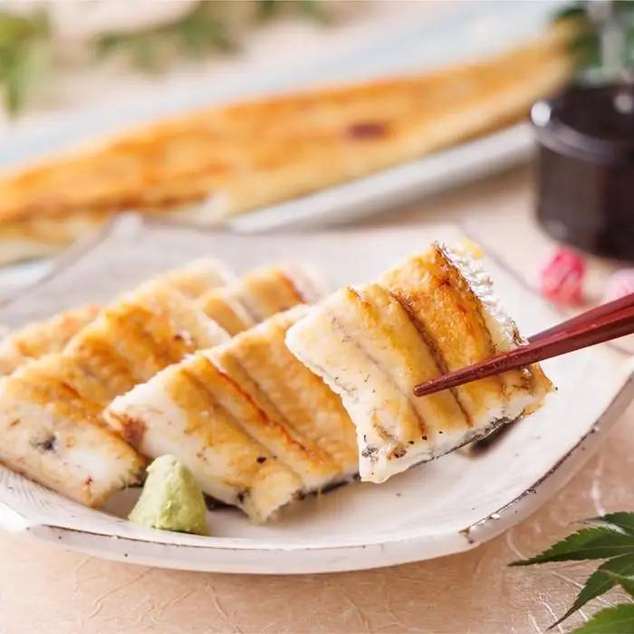 三河一色産手焼き炭火焼き活うなぎ白焼き　5尾セット 土用の丑