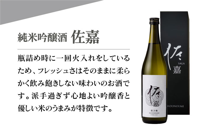 【The SAGA認定酒】佐嘉 純米吟醸酒 720mL×1本【白木酒店】 [HAQ033]