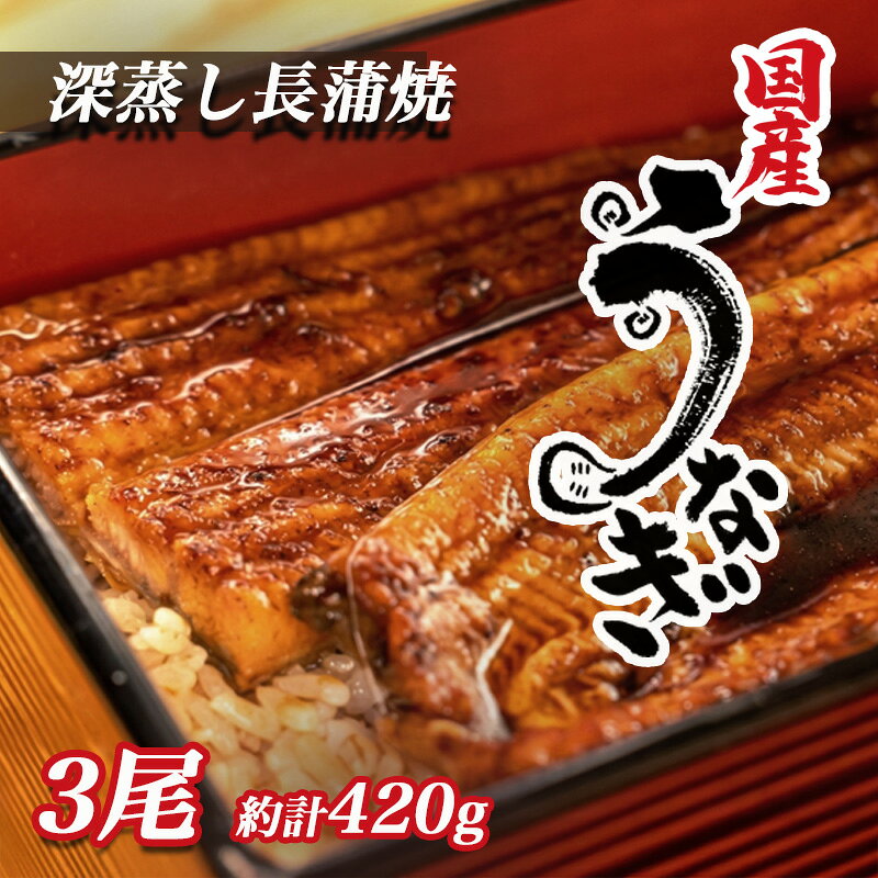 【ふるさと納税】 うなぎ 蒲焼 国産 3尾 漁協オリジナル 深蒸し 蒲焼き たれ付き 1尾あたり 約140g-150g 鰻 うな重 ウナギ 土用 丑の日 タレ 蒲焼のたれ 国内産 国内養殖 国産うなぎ 真空パック 簡単調理 贈答用 ギフト グルメ 沼津市 静岡県