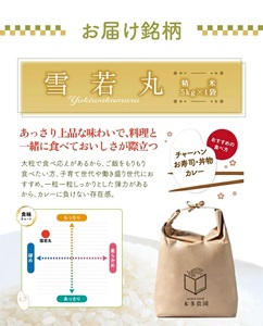 SB0707　11月上旬配送／令和7年産【精米】雪若丸　5kg 農家直送 HO