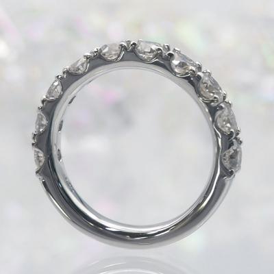 ふるさと納税 甲府市 プラチナ 2.0ctハーフエタニティダイヤモンド リング　HR-009022 |  | 02