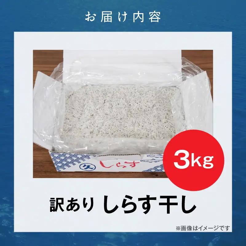 訳あり 3kg！バラエティ豊富な三河しらす H018-069