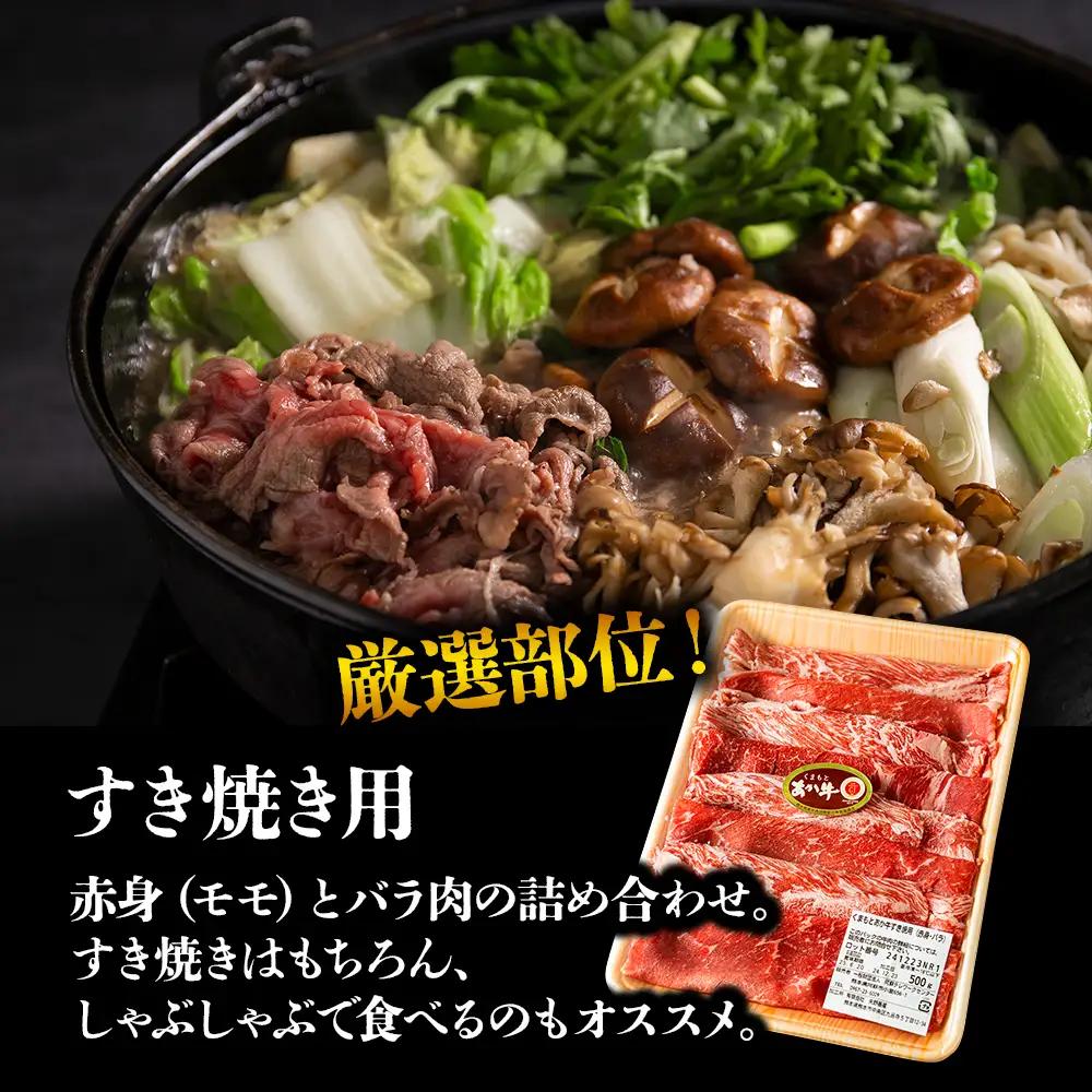 あか牛贅沢すき焼きとサーロインのセット　お取り寄せ 冷凍 お土産 ギフト 贈答用 おつまみ 阿蘇牧場 熊本県 阿蘇市