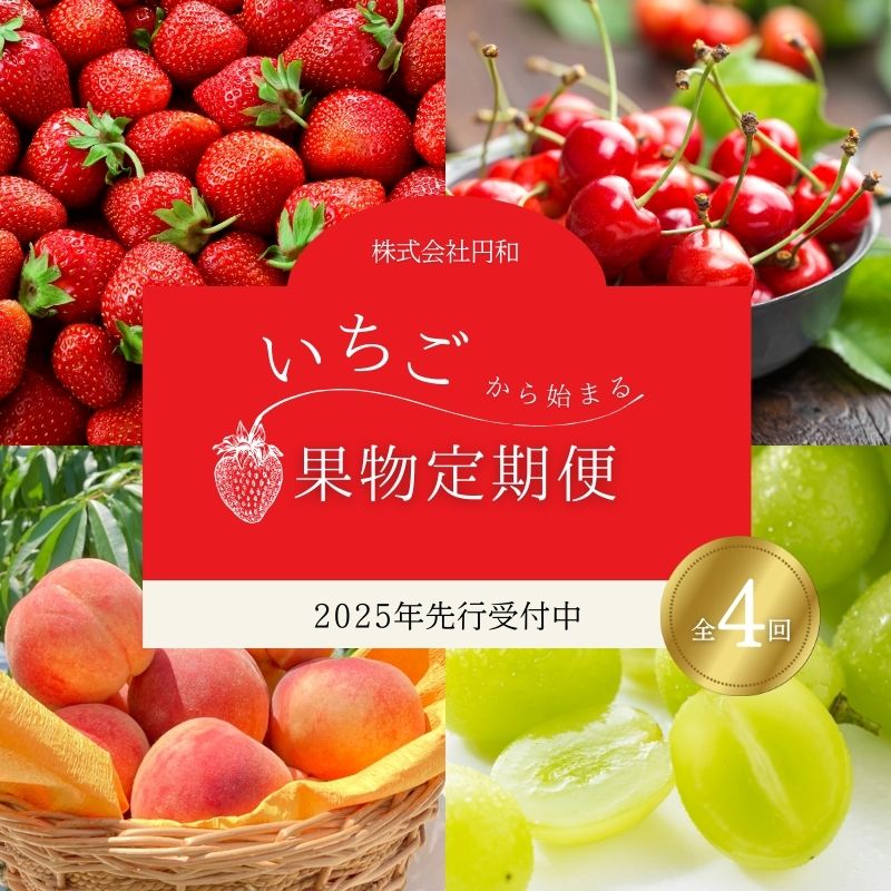 No.1603いちごから始まる果物4品 定期便【2025年発送】