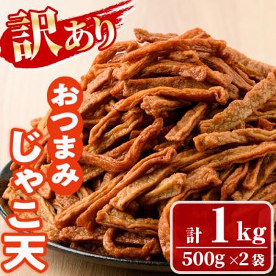 ふるさと納税 門川町 【訳あり】おつまみじゃこ天(500g×2袋)