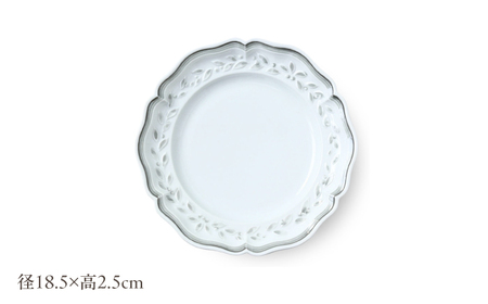 【波佐見焼】ombre de fleur オリーブM palette gray 2枚セット【翔芳窯】[FE572]