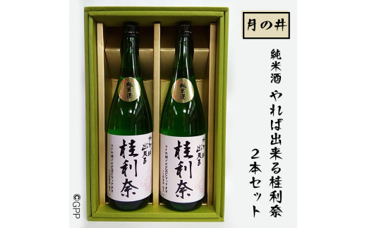 
日本酒 純米酒 ガルパン 720ml 2本 セット 月の井 コラボ 大洗 地酒 ガールズ＆パンツァー 桂利奈
