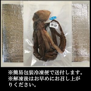 訳あり たこ 干物 半分(約100g) 日間賀島産真蛸の半生干物!旨味を凝縮しているから美味しい!【配送不可地域：離島】【1466249】