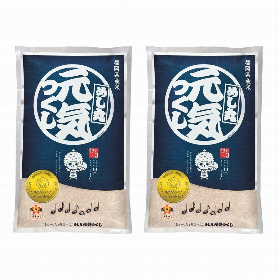 【ふるさと納税】【令和7年度】『定期便（隔月発送）』福岡県産めし丸元気つくし10kg(5kg×2袋)全3回