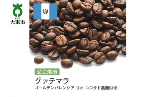 
[豆]#80 受注焙煎！310g グアテマラ ゴールデンパレンシア リオ コロラド農園SHB 珈琲豆 コーヒー豆 自家焙煎
