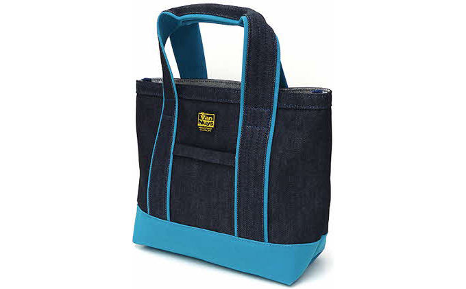 バンナイズ　スタッフオーダートート／Akiモデル　デニム×ターコイズブルー