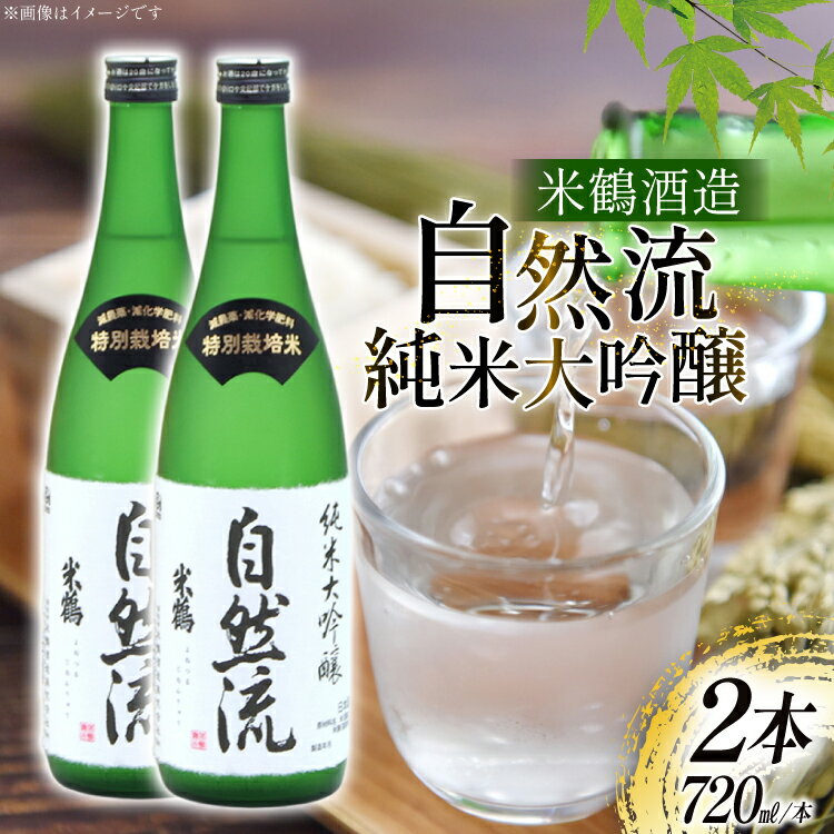 【ふるさと納税】日本酒 純米大吟醸 自然流 720ml 2本 セット [米鶴酒造 山形県 高畠町 tk06ays710019] 辛口 酒 お酒 米 720 晩酌 淡麗