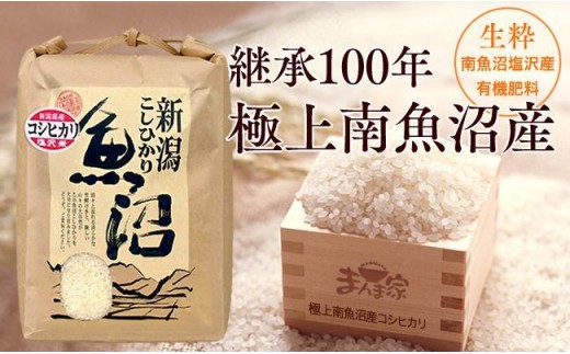 【令和7年産】　極上南魚沼産コシヒカリ（有機肥料、塩沢産）精米5ｋｇ【銘柄米 ブランド米 精米 こしひかり コシヒカリ 魚沼産 新潟米 産地直送 お米 米 こめ コメ ご飯 御飯 ごはん】