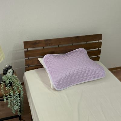ふるさと納税 泉大津市 朱子織シルクサテン生地を使った　シルク枕パッド　43×63cm　パープル　1枚　SCC-4363 |  | 02