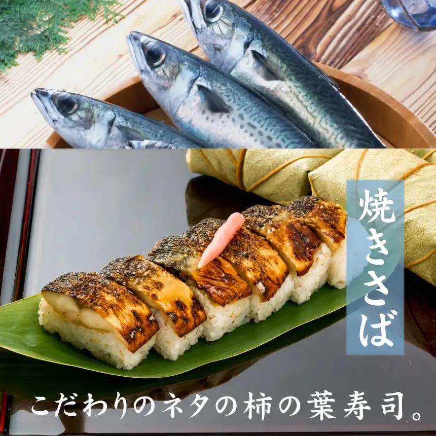柿の葉すし 焼さば鮨 ｜ 和食 すし 寿司 スシ お寿司 おすし オスシ 柿の葉ずし 海鮮 魚介 吉野 さば サバ 鯖  焼きさば 焼きサバ 焼き鯖 お土産 冷蔵 お取り寄せ 食べ比べ グルメ 総菜 