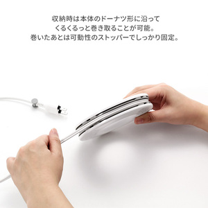 コード PLUGO プラゴ マットブラック ドーナツ型 家庭用 コードリール 1個 屋内 電気用品 岐阜 瑞穂市 ※配送不可：離島
