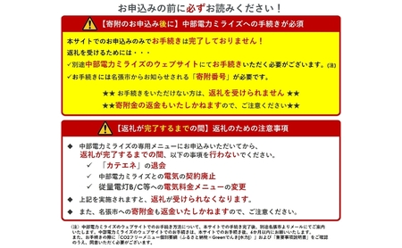 名張市産CO2フリーでんき 200,000円コース（注：お申込み前に申込条件を必ずご確認ください） ／中部電力ミライズ 電気 電力 三重県 名張市