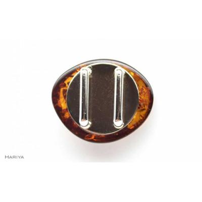 ふるさと納税 加賀市 桜蒔絵 琥珀帯留め |  | 03