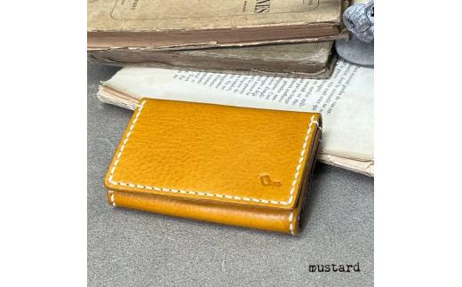 【革小物one】card case（カードケース）マスタード