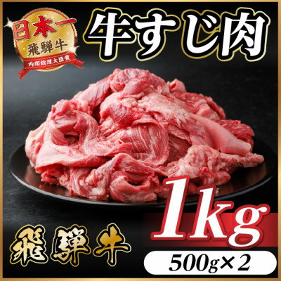 【ふるさと納税】飛騨牛 牛すじ肉 約500g～ 訳あり【冷蔵便】A4～A5等級 黒毛和牛　煮込み用【配送不可地域：離島】【G1634498】