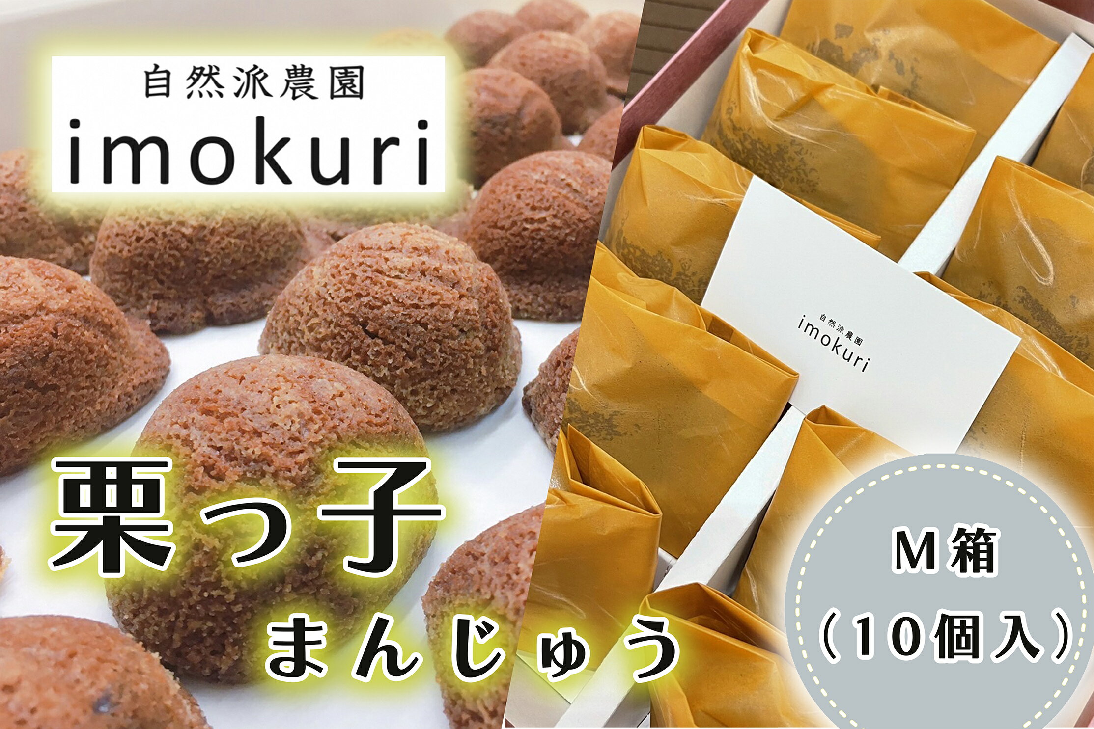 【ふるさと納税】栗っ子まんじゅう　M箱（10個入）_CI-005
