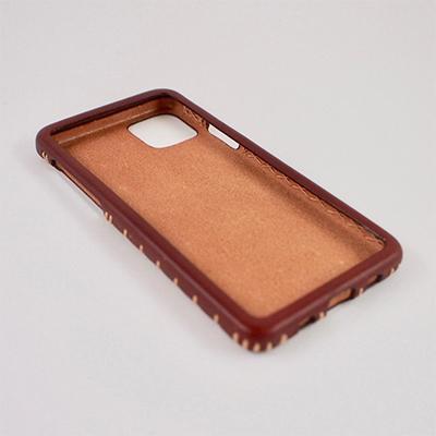 ふるさと納税 七尾市 【iPhone13pro用】本革ケース/マホガニー/ハンドメイド