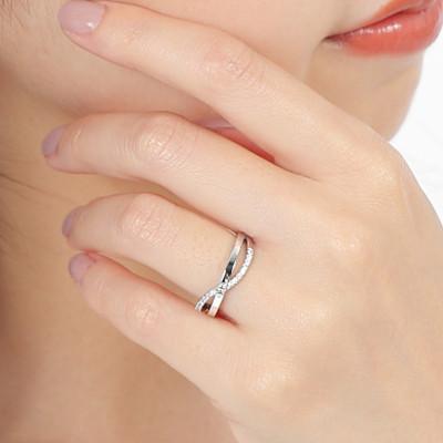 ふるさと納税 笛吹市 ハードプラチナ ダイヤモンド リング R3788DI-P2　#14 |  | 03