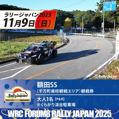 【ふるさと納税】ラリージャパン【額田SS観戦券/大人1名(P&R)くらがり渓谷駐車場発】【1639928】