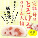 【ふるさと納税】完熟苺のとろけるクリーム大福（16個入り） 和菓子 和スイーツ いちご大福