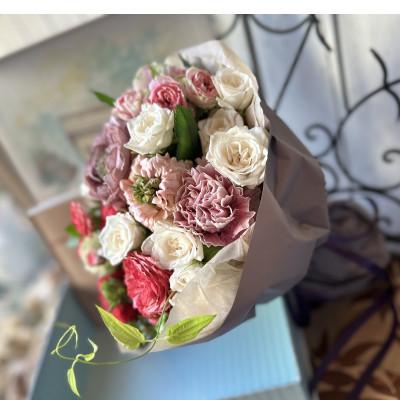ふるさと納税 酒田市 クリスマスの薔薇のブーケ「メリークリスマスブーケ」 |  | 03