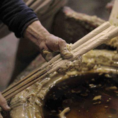 ふるさと納税 岡崎市 岡崎手描き絵ろうそく　干支12種類24本セット(黒箱入り)国内産ハゼの実蝋100%使用　全工程手作り |  | 03