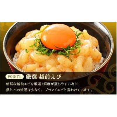ふるさと納税 越前町 【のし付き】殻むき不要!幻と呼ばれる「越前えび」むき身　1kg(200g × 5袋)背わた処理済