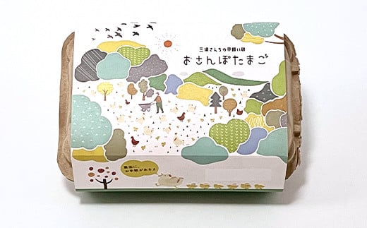 三浦さんちの平飼い卵 おさんぽたまご 計48玉 伊達市 福島県 国産 養鶏場直送 卵 たまご 玉子 生卵 鶏卵  ゆで卵 たまご焼き 目玉焼き 朝食 タマゴ 食品 F20C-949