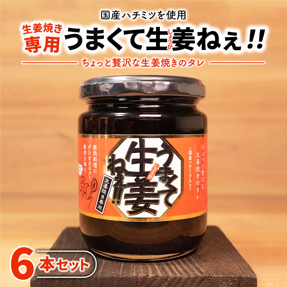 うまくて生姜ねぇ!!生姜焼き専用 6本セット | しょうが 国産 醤油漬け しょうが焼き タレ ごはんのお供 調味料 薬味 隠し味 猪苗代町 福島県
