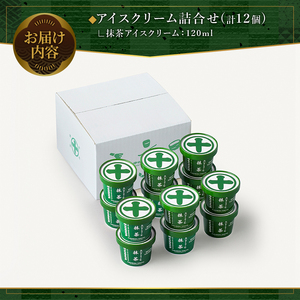 《中村藤吉本店》濃厚で豊かな味わいのアイスクリーム詰合せ(1種・計12個)特産品 宇治茶 宇治抹茶 抹茶 アイス アイスクリーム スイーツ デザート 【uj-AZ002-B】【中村藤吉本店】