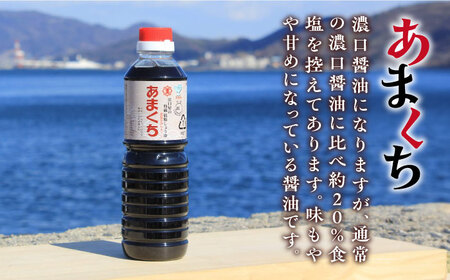 あまくちうす塩醤油 500mL×5本 濱口醤油[XAA044]