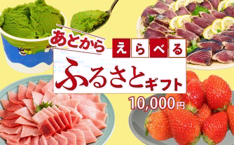 
            ゆっくりえらべる カタログ 1万円 あとから選べる 鮮魚 肉 米 酒 定期便 フルーツ スイーツ 選べる ジェラート ギフト 静岡県 藤枝市
          