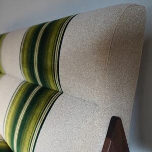 A Sofa(エーソファ)幅150cm　グリーンストライプ【SWOF】【1644913】