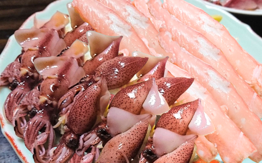 釜茹で 香住ガニ 2～3杯 カニホタル 3パック 冷凍 配送日時指定可 かに カニ ほたるいか ホタルイカ 香美町 49-07