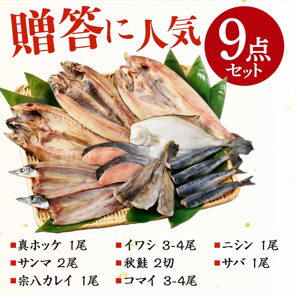 2918. ふっくらやわらか 干物 9点セット 魚介 海鮮 送料無料 北海道 弟子屈町_イメージ2