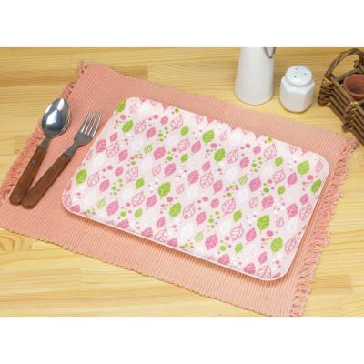 ふるさと納税 和歌山市 友禅和紙 トレー L 39cm スプリング リーフ ピング 2枚セット 北欧風のおしゃれなトレー |  | 01