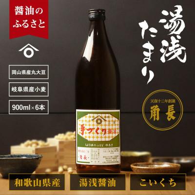 ふるさと納税 湯浅町 湯浅町産 湯浅たまり 5.4kg (900ml×6本)