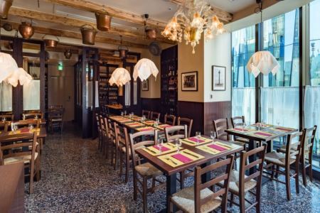 【銀座】オステリア ダ アダ 特産品ランチ・ディナー共通コース（飲み放題付） 3名様（1年間有効） お店でふるなび美食体験 FN-Gourmet954680
