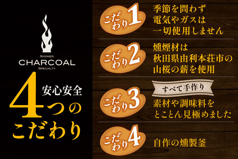 燻製屋チャコール スモークチーズ味比べセット 合計250g [燻製 おつまみ チーズ スモークチーズ カマンベール モッツァレラチーズ チェダーチーズ 食べ比べ 詰合せ セット 燻製屋チャコール 秋田