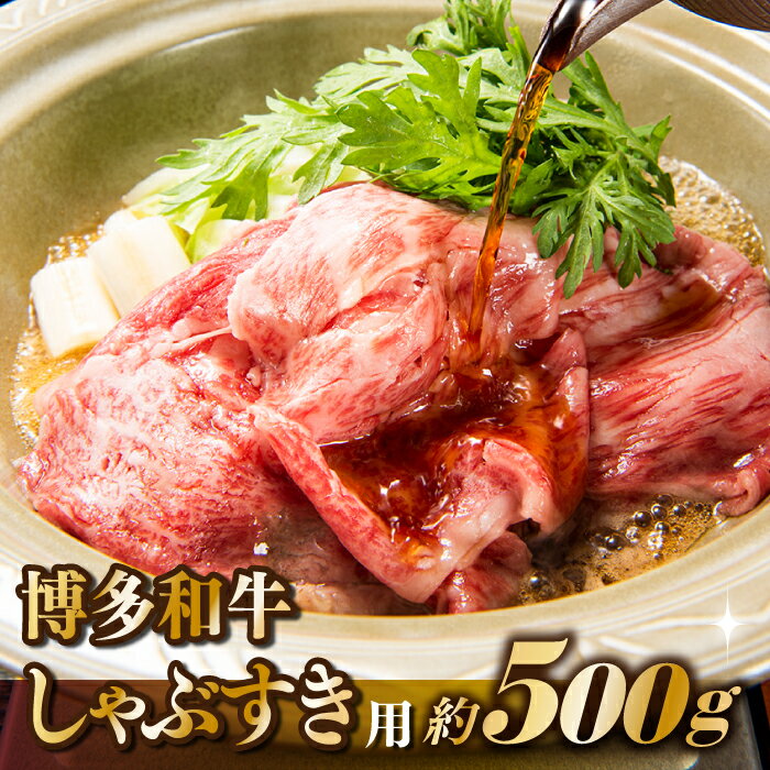【ふるさと納税】【訳あり！】博多和牛しゃぶすき用（500g）【博多和牛】.AB341