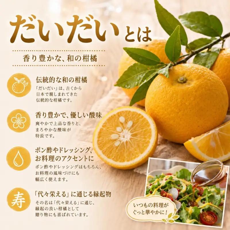 ドレッシング だいだい ノンオイル 1本 300ml